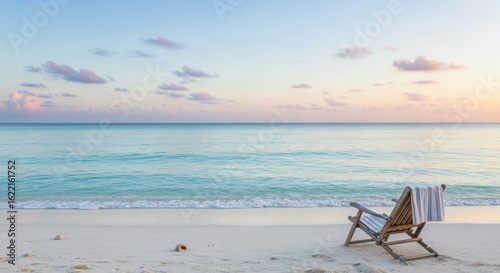 Beach Chair Sunset Serenity