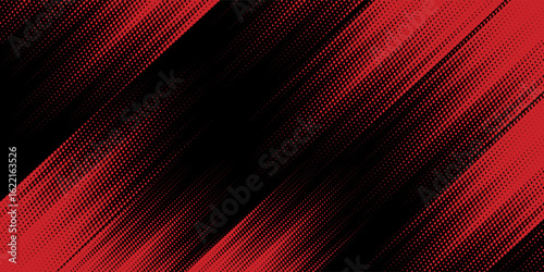 Halftone dots red and blue color pattern gradient grunge texture background. Dot pop art comic sport style vector illustration. modern background