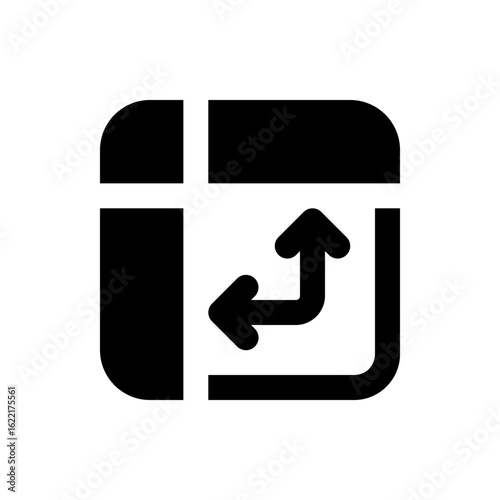 Silhouette of a piggy bank with a curly tail and a single eye on a white background in a simple cartoon style