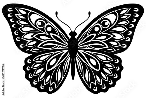 butterfly tattoo vector