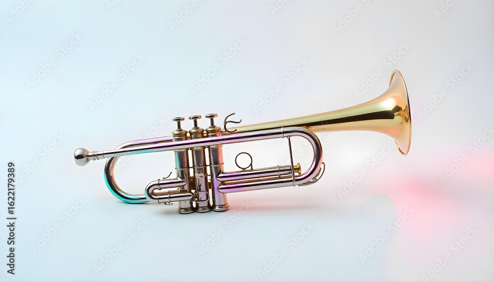 Obraz premium trumpet isolated on white background