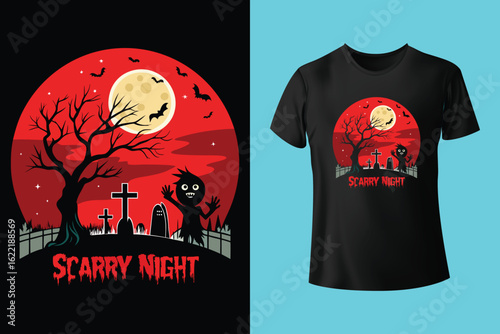 The cute black cat and skull vintage halloween t-shirt design