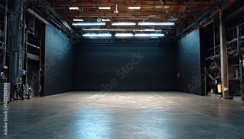 Empty, spacious soundstage interior