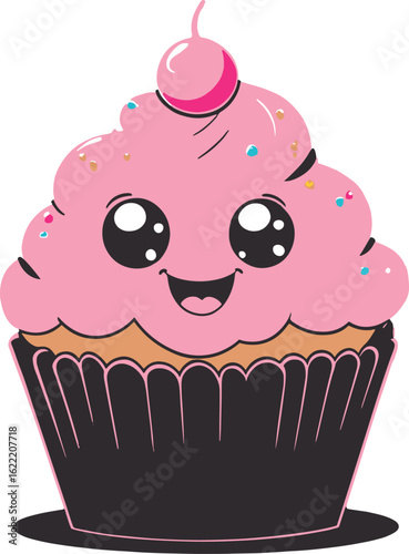 Smiling Cupcake