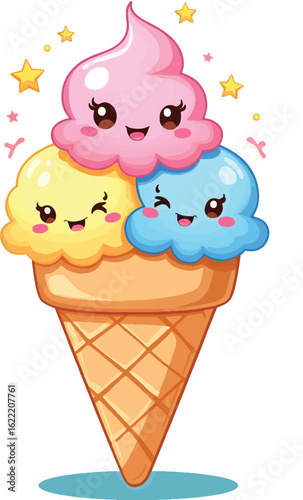 Excited Ice Cream Cone