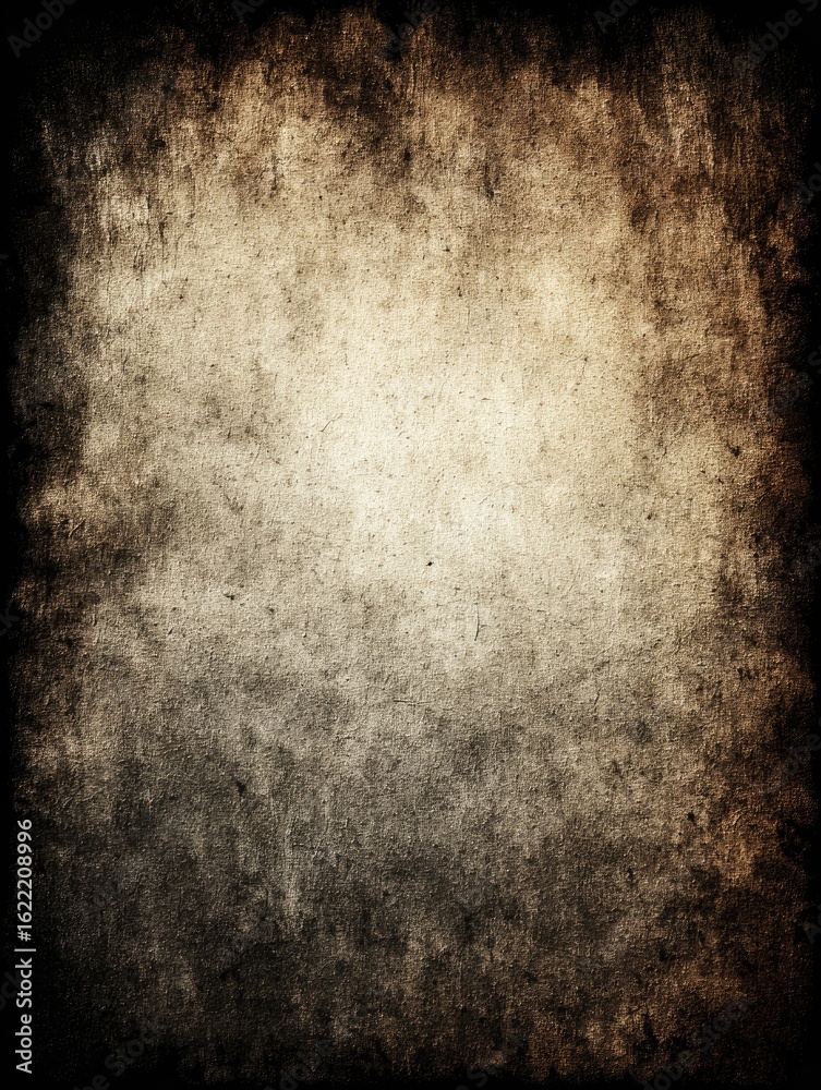Obraz premium Aged, textured paper with various shades of brown and beige, showing signs of wear and time
