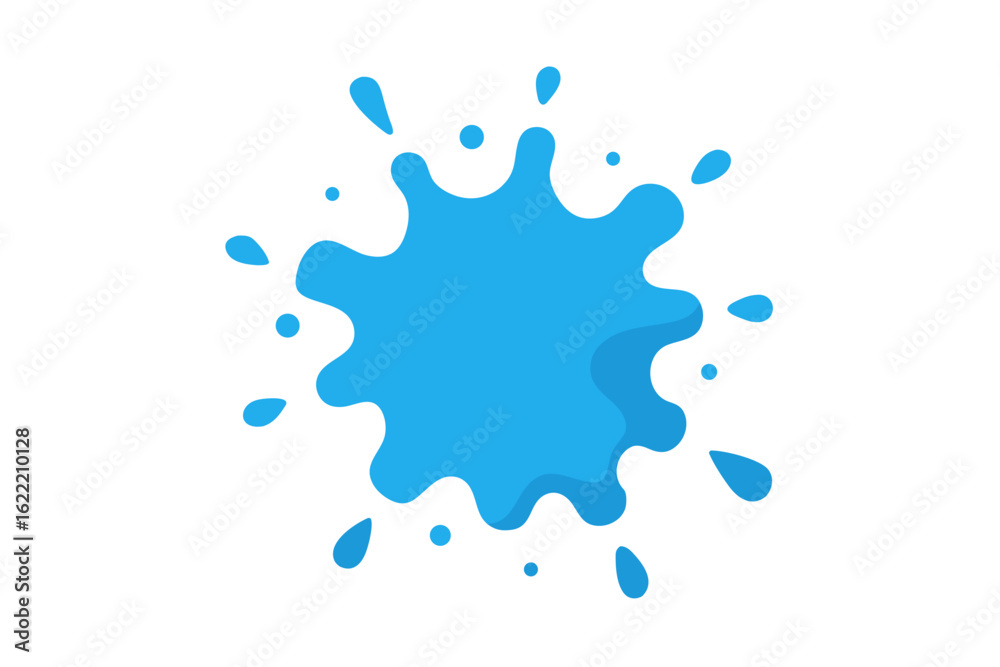 Fototapeta premium blue ink splash