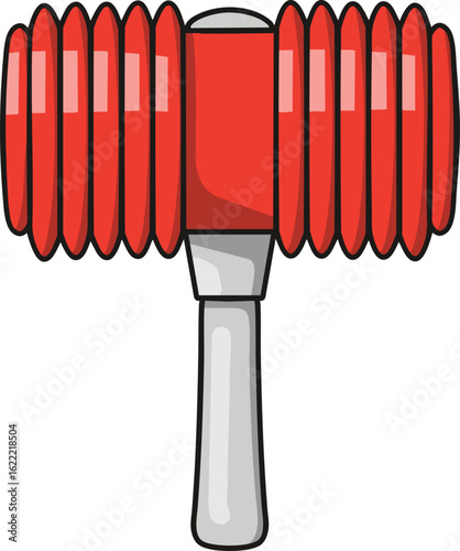 vector illustration of a hammer