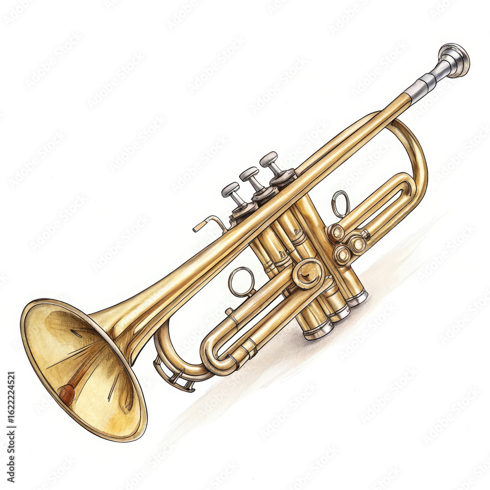 Obraz premium Saxophone isolated on white background