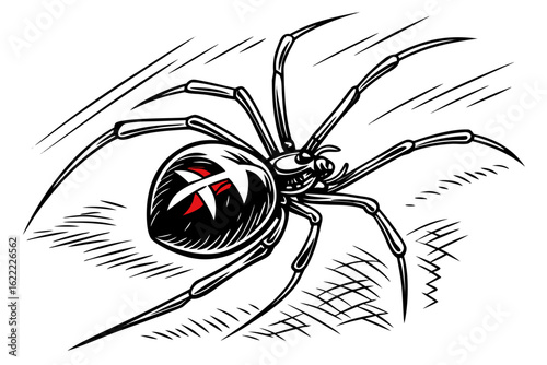 spider and web