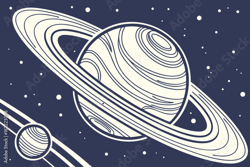 vector illustration of the moon