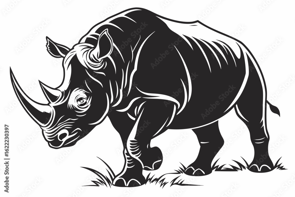 Fototapeta premium rhino vector illustration