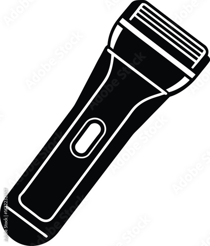 Electric shaver silhouette vector illustration