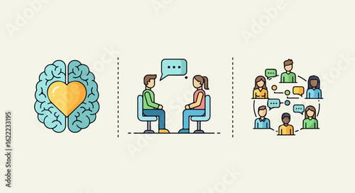Mental health support communication counseling group therapy