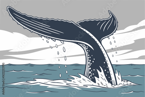whale in the sea