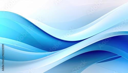 Fluid motion design abstract background digital art soft blue waves contemporary environment visual concept for modern aesthetics