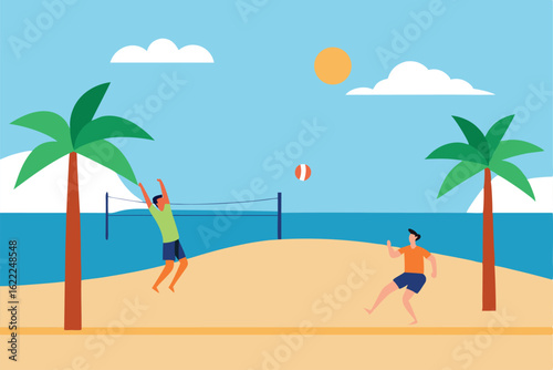 beach picnic scene   family enjoying s (3).eps
