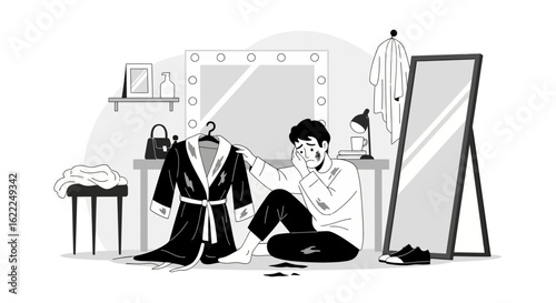 Actor Considers His Career Choices While Sitting in His Dressing Room
