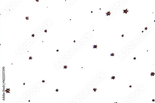 Scattered brown stars on a white background