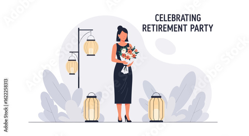 Celebrating A Woman's Career Milestone With Festive Retirement Party Decor