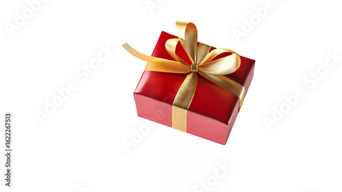 red gift box with ribbon