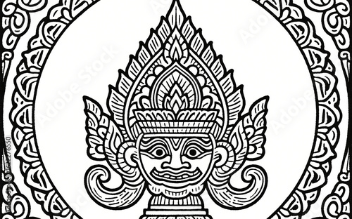 Gunungan Wayang – Javanese Traditional Motif Engraving
