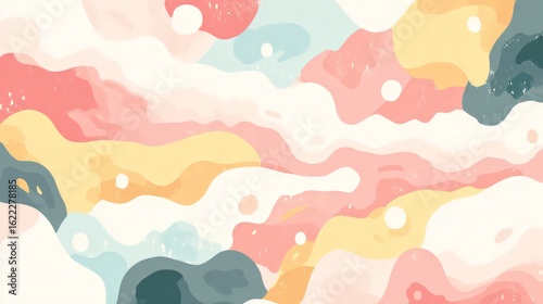 Abstract Pastel Color Palette Background Design