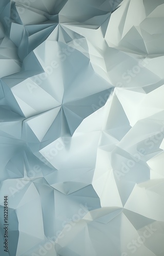 Abstract geometrical white and blue background