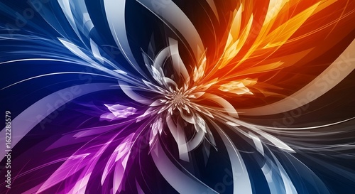 High-Tech Abstract Background – Futuristic Digital Technology Design

