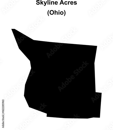 Skyline Acres (Ohio) blank outline map