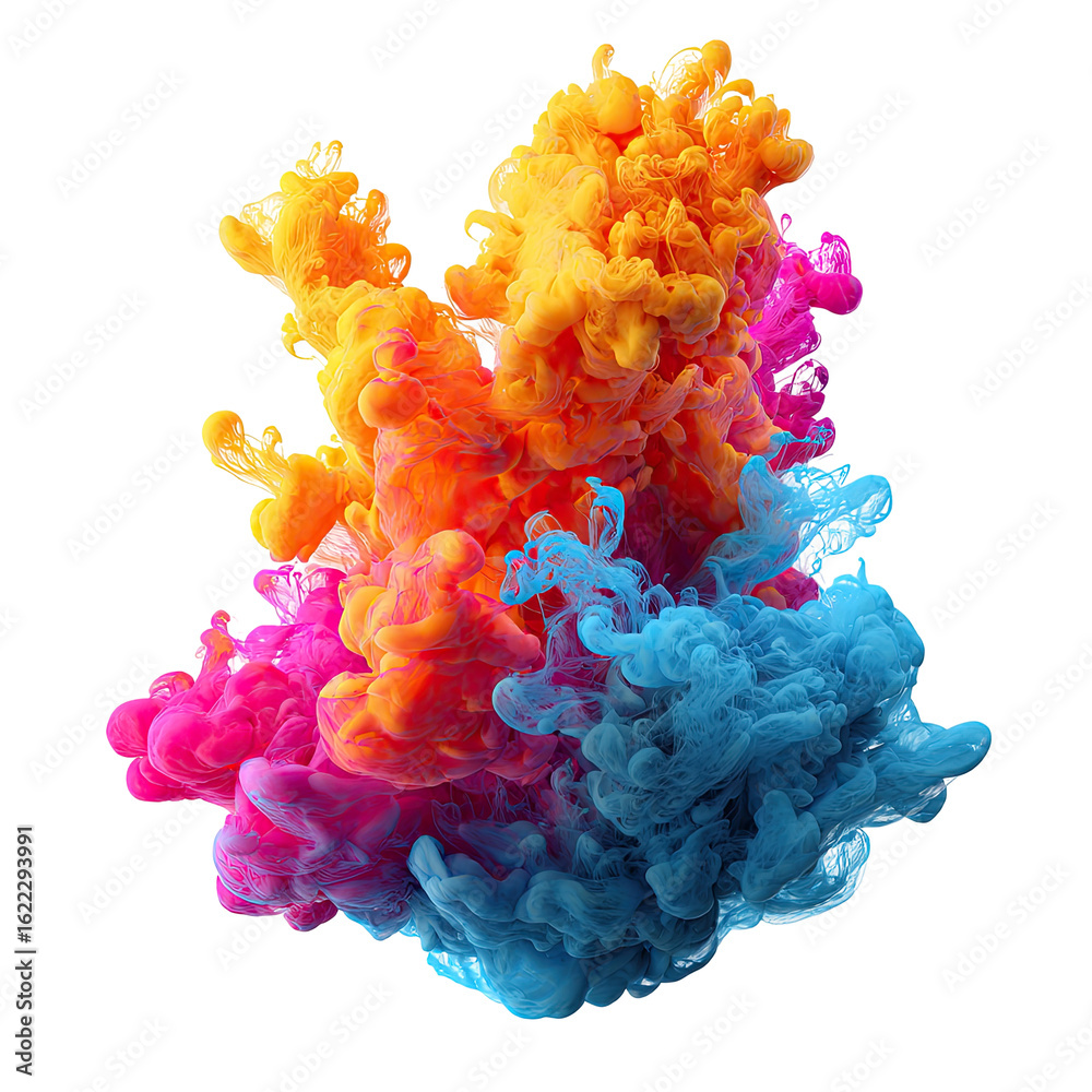 Obraz premium Colorful ink explosion (2)