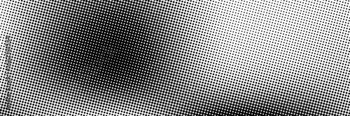 Set of halftone dots gradient pattern texture isolated on white background. Straight dotted spots using halftone circle dot raster texture. Vector blot half tone collection.