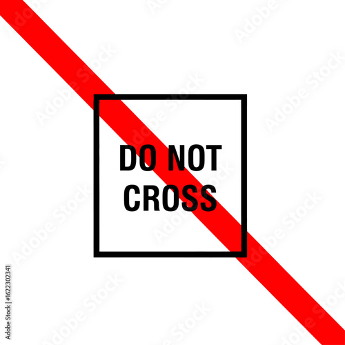 Stop deforestation icon. Prohibition sign with a crossed-out axe, a symbol for forest conservation and environmental activism.