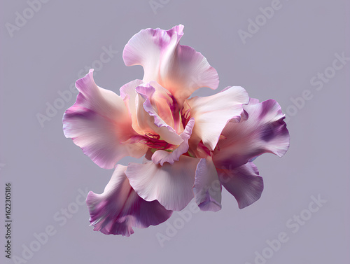 Top-Down View of Snapdragon Bloom Facing Upward Isolated Cut Flower Transparent Background