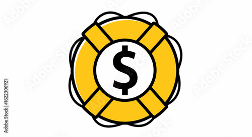 Financial Security Life Preserver Icon