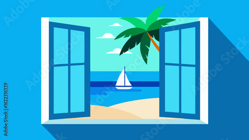 Stunning Tropical Beach with Blue Water