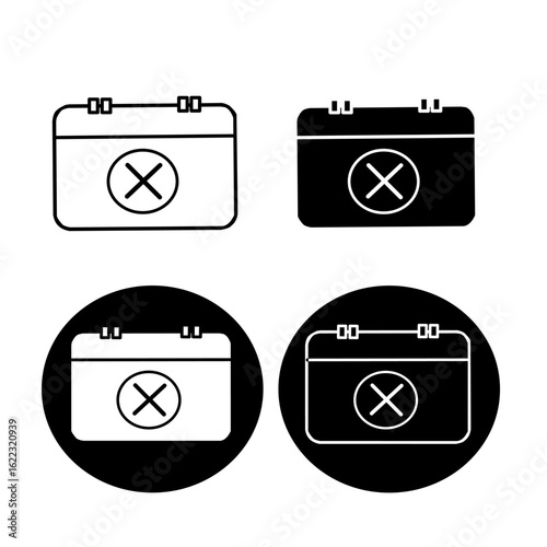X Marking Calendar Icons - Multi Series