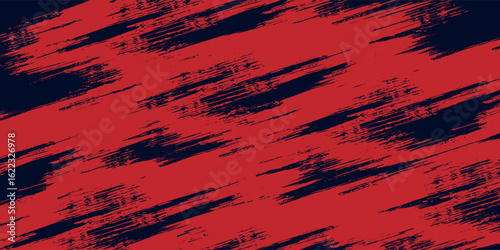 Red halftone dots blue color pattern gradient grunge texture background. Dot pop art comic sport style vector illustration.