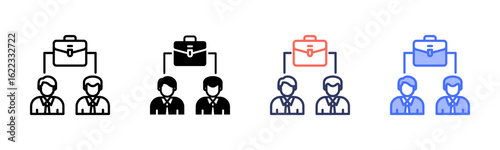 Onboarding icon set multiple style collection