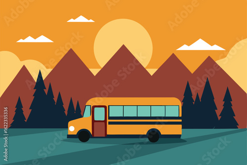 tourist bus vector