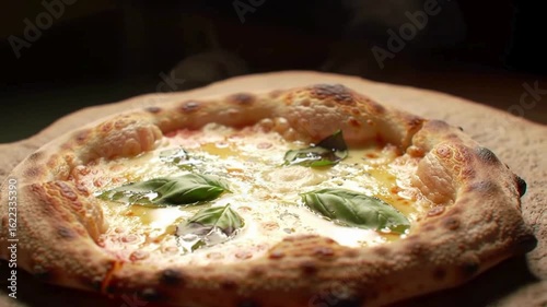 Steaming Fresh Pizza Close Up Golden Cheese Melt and Bubbling Crust 4K Slow Motion

Artisan Pizza Making Process Hands Kneading Dough Adding Sauce and Cheese 4K

