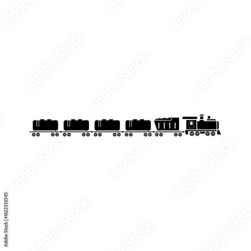 Train Shilouette Illustration