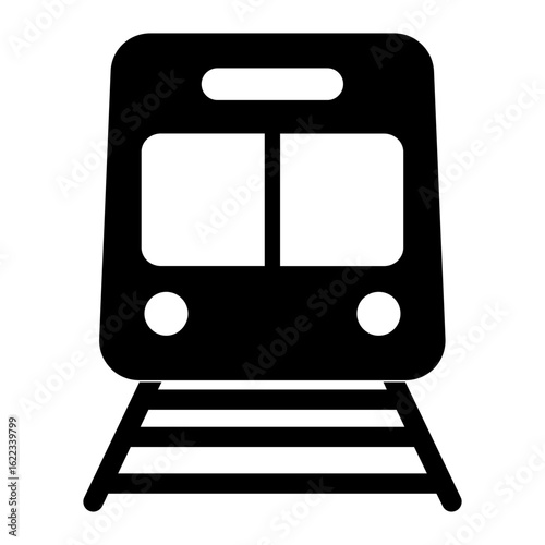 Train icon. Train icon black, vector illustration