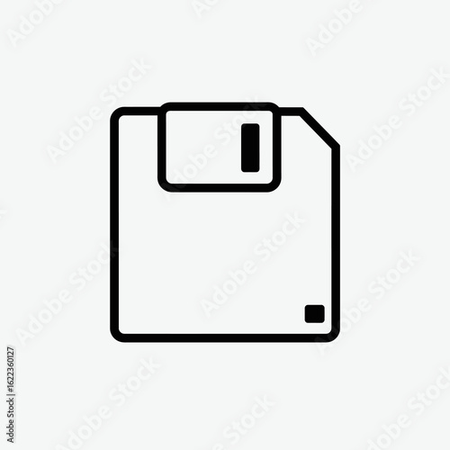 vector illustration of a clipboard floppy disk icon vector