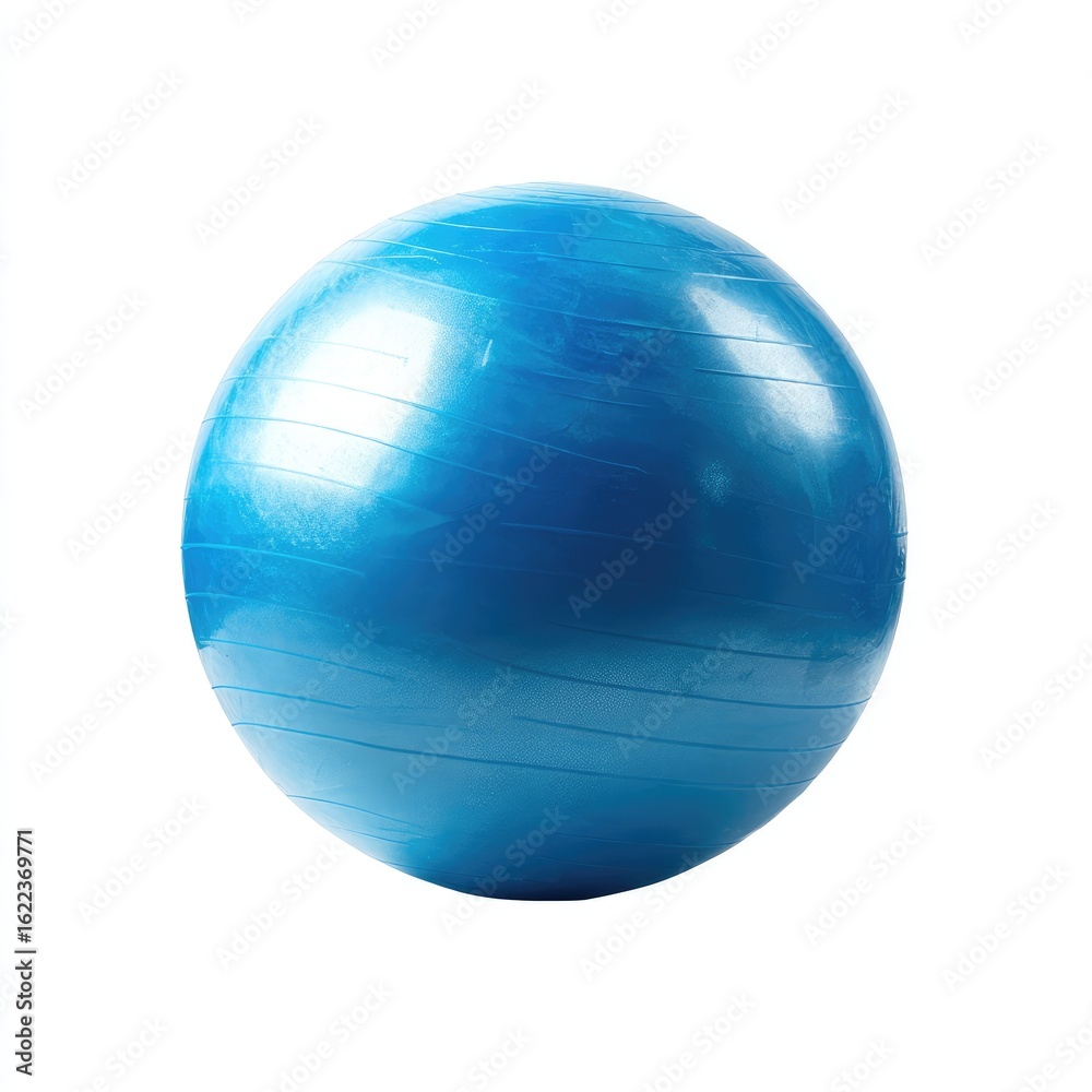 Bright blue exercise ball Bright blue exercise ball