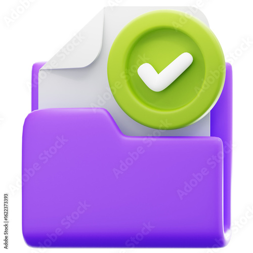 File Found 3D Illustration