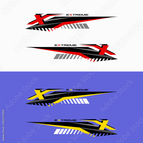 left - right livery sticker design concept

