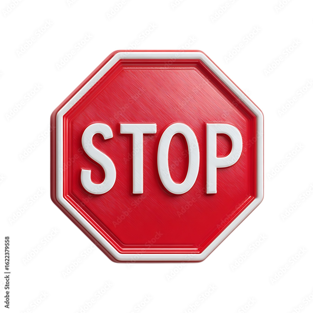 stop sign isolated on white stop sign isolated on white