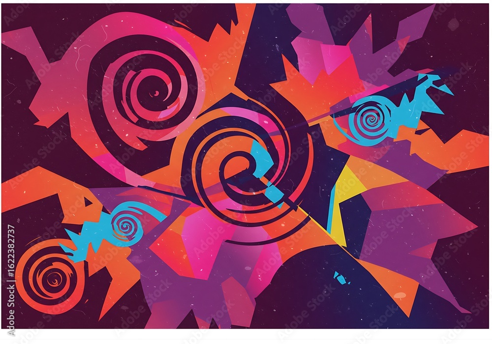 Fototapeta premium Crimson Vortex