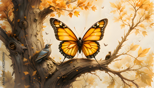 a golden butterfly fairytale